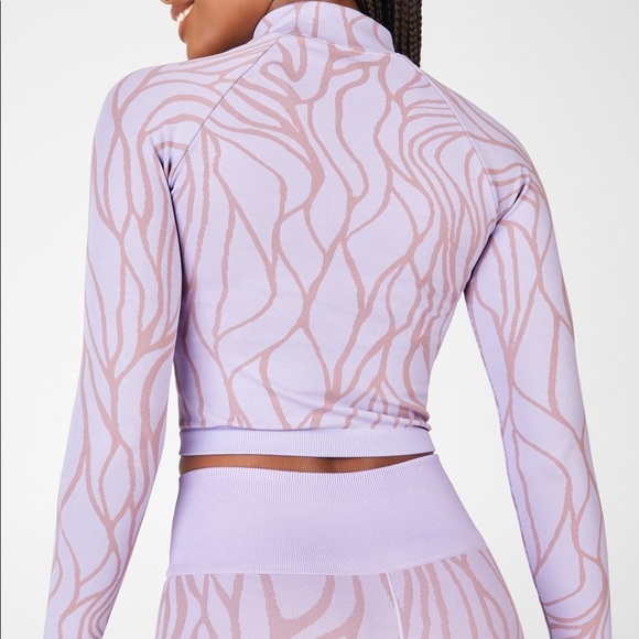 Fabletics Purple Courtney Seamless Long-Sleeve Top - Picture 2 of 4